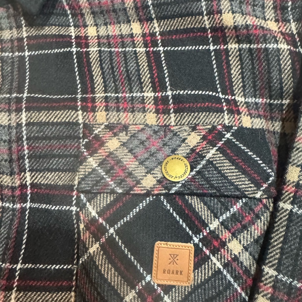 Roark Revival Black and Red Plaid Jacket